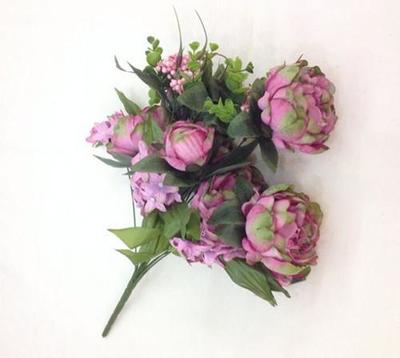 HXY13头瑞士牡丹仿真花卉 优雅点缀生活，品质家居首选